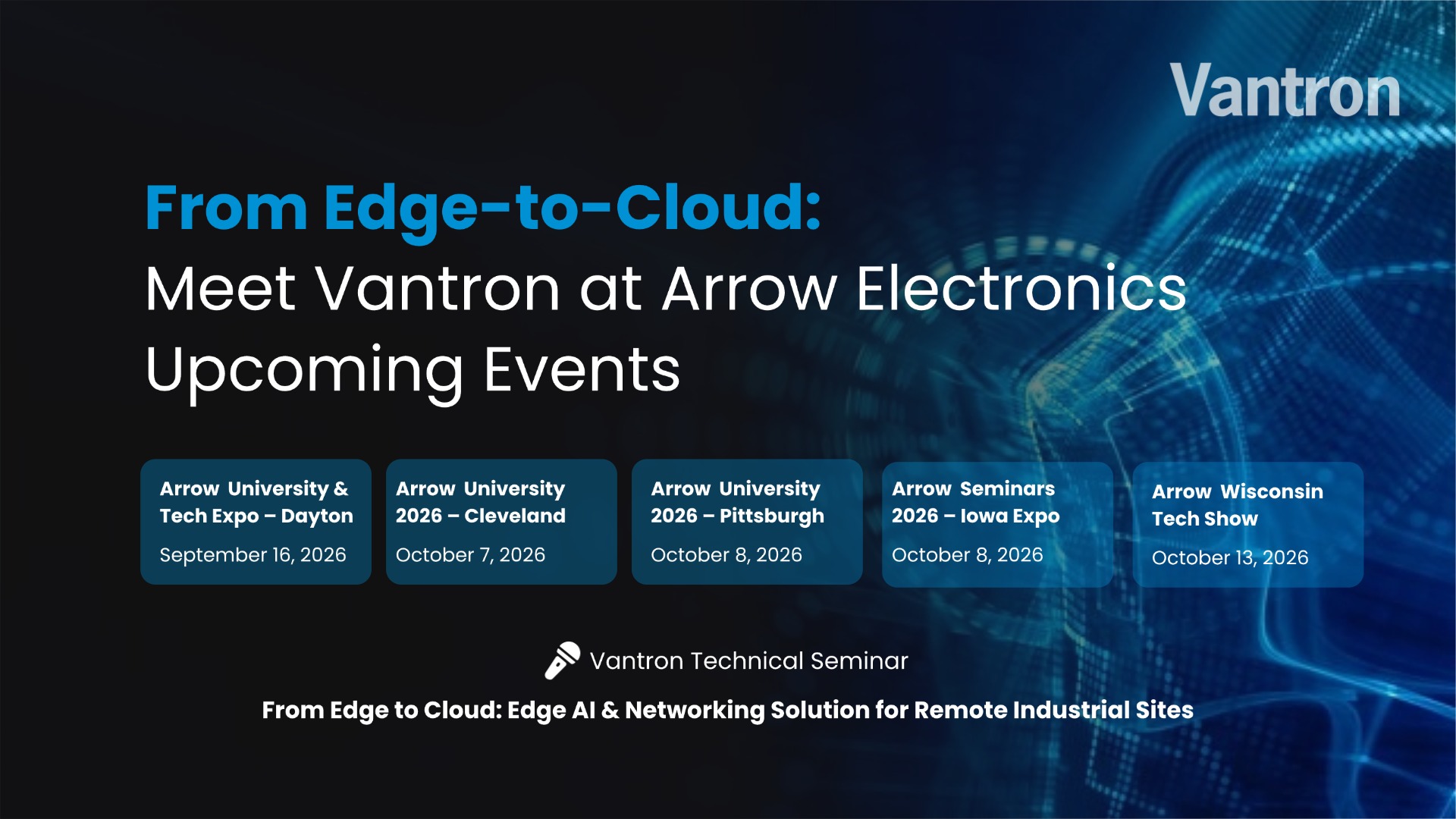 Meet Vantron at Arrow upcoming event.jpg