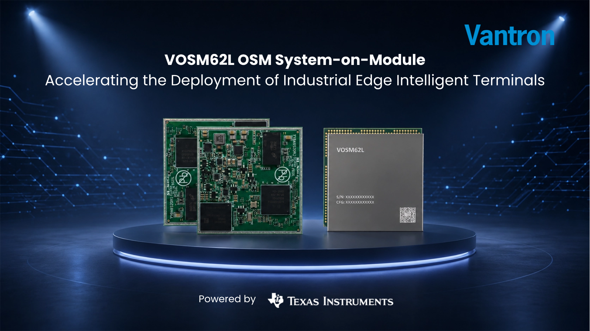VOSM62L TI System-on-Module for Efficient Industrial Edge Computing
