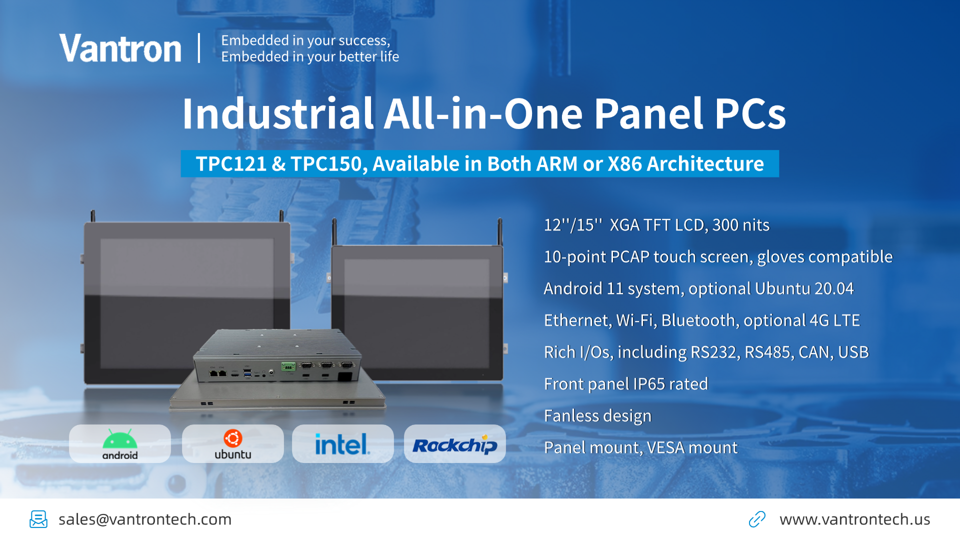 Vantron's new releases of industrial all in one PCs.png