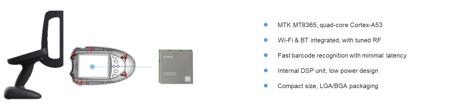 Smart Library Industry-Enabling 5-inch Barcode Scanner with VOSM350 SoM